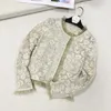 Women's Jackets White Gauze Agaric Stitching Heavy Embroidery Double Small Coat Pocket Fashion Temperament Women