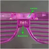 Другие принадлежности для праздничных вечеринок 10204060 шт. Светящиеся в темноте светодиодные очки Солнцезащитные очки с подсветкой Неоновые сувениры для детей Реклама Прямая доставка Dhtsb