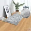 Tapis de sol épais pour la maison, décoration de chevet, en velours doux, en peluche, pour salon, R231024