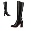 Vidura Booty Woman Chelsea Stövlar Designer Womens Red Bottoms Heels Calf Leather Tall Ankle Boot Veau Velours Pumpar Booties Point Toe Heel Condora Kate Botta 36-42