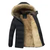 Męskie Parkas 2023 Zimowa ciepła gęsta kurtka polarowa moda wiatroodporna i wodoor z kapturem futrzany kołnierz jesienna odzież wierzchnia 231023