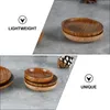 Plates Round Shaped Bowl Sauce Dishes Dipping Small Wooden Bowls Serving Mini Dinnerware