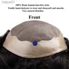 Syntetiska peruker Mäns kapillär protes Mono Natural Human Hair Toupee Men 7 "Protese Capilar Hombre Exhuast Systems Men Wig gratis fraktl231024