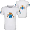 メンズTシャツISLAS CANARIAS FLAG 3Dプリント特大シャツ女性男性夏Oネック半袖面白いTシャツグラフィックTEESストリートウェア