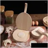 Outros Bakeware Bakeware Ferramentas Manual de Madeira Imprensa Rolo Milho Tortilla Dumpling Skin Bun Mold Cozinha Baking Pastry Maker Round Otuws