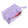 収納バッグ編みバッグヤーンクラフトウールかぎ針編みの針のための内側の仕切り女性タンポンメイクポーチデータケーブル