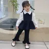 衣類セットガールズブラウスベストパンツコスチューム春秋の服カジュアルスタイルの女の赤ちゃん