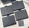 Caviar Leder Notebook Kreditkartenhalter Hülle Großer kleiner Agenda Antragsbrieftasche Designer Frauen