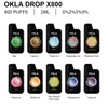 OKLA DROP X 800 Puff одноразовая ручка для электронных сигарет, стартовый комплект для электронных сигарет 0% 2% 3% 5% Оптовая продажа вейперов desechables 2 мл