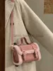 Torby na ramię w torbie miękka torba na ciało damskie różowy portfel damski i kieszeń zimowy moda dla kobiet prosta dusza bagcatlin_fashion_bags