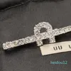 Wedding Bride Hair Clips Letter Full Diamond Barrettes for Lady Outdoor Travel Vacation Elegant Hair Clips