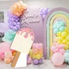 Другие товары для вечеринок 24/36 дюймов Мороженое Kt Board Macaron Summer Kids День рождения Baby Shower Party Фон Po Реквизит Картонные вырезы Украшение 231023