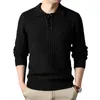 Maglioni da uomo Inverno Maglione con risvolto Uomo Caldo Moda Casual Pullover in maglia Uomo Coreano Maglione a maniche lunghe allentato Uomo Maglione Vestiti S-3XL231023