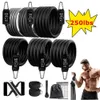 Pasma oporowe 250 funtów Set Fitness trening siłownia Pull Rope Yoga Lateks Tube Sport Elastic Booty Sprzęt do domu 231024