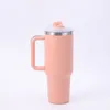 Op maat gemaakte 40oz mok Tumbler met handvat H1.0- 3.0 Persoonlijke waterfles Tuimelaars Deksels Stro Roestvrij staal Koffie Termos Cup