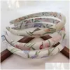 Hair Band Japan And South Korea Sweet Ins Midsummer Watercolor Tip French Simple Volume Sponge Hoop Accessories Wholesale Drop Deliv Dhvj9