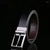 Belts Leather Reversible Pin Buckle Men's Belt Jeans Waist Male For Men High Quality Designer Mens Fashion