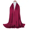 Foulards 180x80cm Écharpe de couleur unie Automne Hiver Noir Blanc Rouge Vin Navy Châle Wraps Hijab pour femme