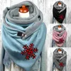 Foulards Femmes Rétro Imprimer Bohème Écharpe Châle Triangle Hiver Chaud Foulard Court