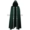 Thème Costume Cape à capuche Renaissance médiévale Cape 5 couleurs Halloween cosplay costume film et télévision cos Costume J231024