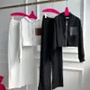 LOE WE женский комплект из двух предметов, брюки, повседневный костюм, дизайнерский комплект, куртка, пальто для женщин, куртка с длинными рукавами, крутая уличная куртка для девочек, комплект