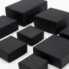 Present Wrap Black Packaging Carton Present Box Soap Box stöder anpassad storlekstryck 231023