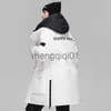 Heren donsparka's -30 graden heren winterjas Lange stijl Verdikte eendendonsjassen Capuchon Trekkoord Unisex Parka's Losse windjackkleding J231024