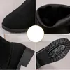 Buty zamszowe nad kolanami wysokie kobiety ciepłe płaskie grube długie wygodne jesienne zima 2024 Designer Black Etrapt udo 231023