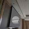 Installations de plafond intégrées L'écran de projecteur gris acoustiquement transparent électrique permet le placement des haut-parleurs derrière, ATE-9 pour projecteur longue portée Nomal 8K