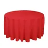 Hoteltafelkleed Effen rond polyester tafelkleed voor Kerstmis Bruiloft Hotel Restaurant Banket Decor