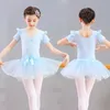 Robes de fille enfants Ballet TUTU jupe coton gymnastique justaucorps robe Latin Dancewear