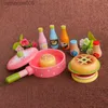 Autres jouets Kids prétendent le rôle de rôle de cuisine Cuisine Food Aliments Jouet en bois Découpage Set Cadeaux Enfants Toysl231024