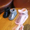 Laarzen Baby Sneeuw Winter Kinderen Antislip Geruit Leer Kort Warm Pluche Prinses Meisjes Platte Schoenen Booties Born Firstwalker