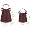 French totes drawstring design bucket Bag women shoulder bags P 23ss olene designer bag leather handbag fashion messenger bag women's b ag