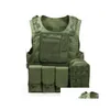 Men'S Vests Camouflage Tactical Vest Cs Army Wargame Body Molle Armor Outdoors Equipment 6 Colors 600D Nylon266Z Apparel Men'S Clothin Otnkz