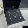 Pendant Necklaces Coco Crush Necklace Argyle Moon Diamond New In Luxury Fine Jewelry Chain For Womens Pendant K Gold Heart Designer La Otict