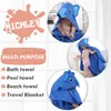 Handelsrockar Michley Soft Cotton Animal Face Hooded Baby Bath Handduk Född badrockdusch för barn pojke flickor unisex spädbarn filt 0-6t 231024