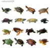Inne zabawki Realistyczne miniatury życie morskie żółw morski model Ocean Animal Tortoise Figurines Aquarium Dekoracja akcesoria akcesoriów TOYSL231024