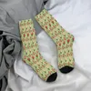 Мужские носки Носки с узором яблока Мужчины Женщины Полиэстеровые чулки Настраиваемая футболка