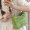 Evening Bags Summer Straw Chain Shoulder Bag For Women Handbag Rattan Boho Causal Woven Messenger Basket Purse Female Clutch 2023