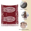 Scarves Virgin Mary Catholic Shawl Wraps Women Winter Warm Long Soft Scarf Christian Saviour Pashmina Tassel