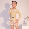 Abbigliamento da palco Abito da ballo latino a maniche lunghe Abiti da ballo per bambini Abiti da ballo per ragazze Abiti SL9178