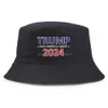 Sombreros de fiesta Trump 2024 Sombrero Bucket Sun Cap EE.UU. Elección presidencial Elecciones de pescadores Gorras de béisbol Salvar a Estados Unidos de nuevo Drop Entregar DHVWD