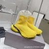 Botas Novas Grossas Balencaga Manga Feminina Speed Sole Reciclado Malha Masculina Outono Elástico Paris Médio Meias Femininas Esportes Malha Oz3j