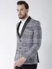 Ternos masculinos sob medida 2 peças blazer preto calças única lapela pura houndstooth formal trabalho wear plus size smoking feito sob encomenda