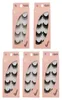 ePacket 4 Pairs Of New Product Handmade Mink False Eyelashes Natural Slender Long ThreeDimensional Multilayer Eyelashes6611156