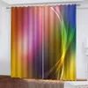 Rideaux Rideaux Beautif P O Mode Personnalisé Rideaux 3D Colorf Arc-en-ciel Épais Ombrage Insonorisé Coupe-Vent Drop Livraison Maison Gar Dhn2Q