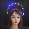 Other Event Party Supplies 20Pcs Led Light Up Toys Favors Bk Glasses Cat Ears Headband Glow In Dark For Adts Kids Neon Wedding Ram Dhnq1