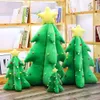 Christmas decoration Children gifts doll plush toys green christmas tree with light kids toy