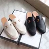 Pantoufles Princetown de styliste, mules en cuir véritable pour femmes, mocassins avec chaîne en métal, chaussures confortables et décontractées, mocassins en cuir muller